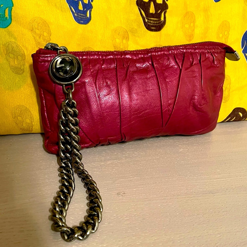 Raspberry Gucci Galaxy Wristlet
